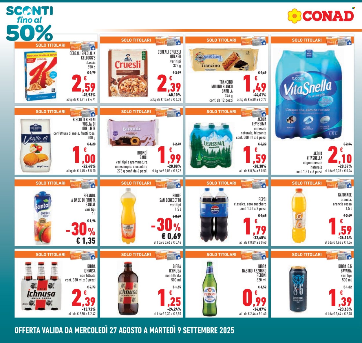 Volantino Conad - 27/8/2025 - 9/9/2025. Pagina 4