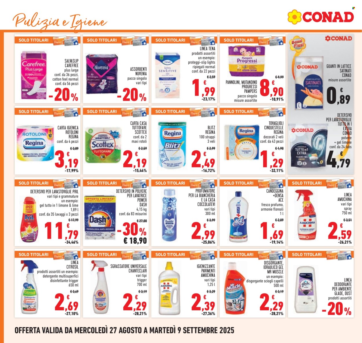 Volantino Conad - 27/8/2025 - 9/9/2025. Pagina 20