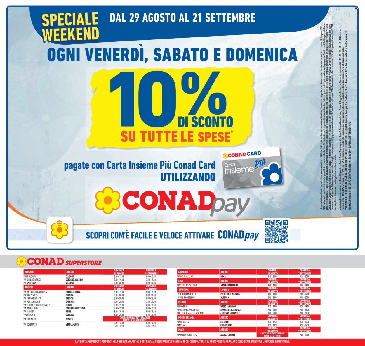 Volantino Conad Superstore - 27/8/2025 - 9/9/2025. Pagina 42