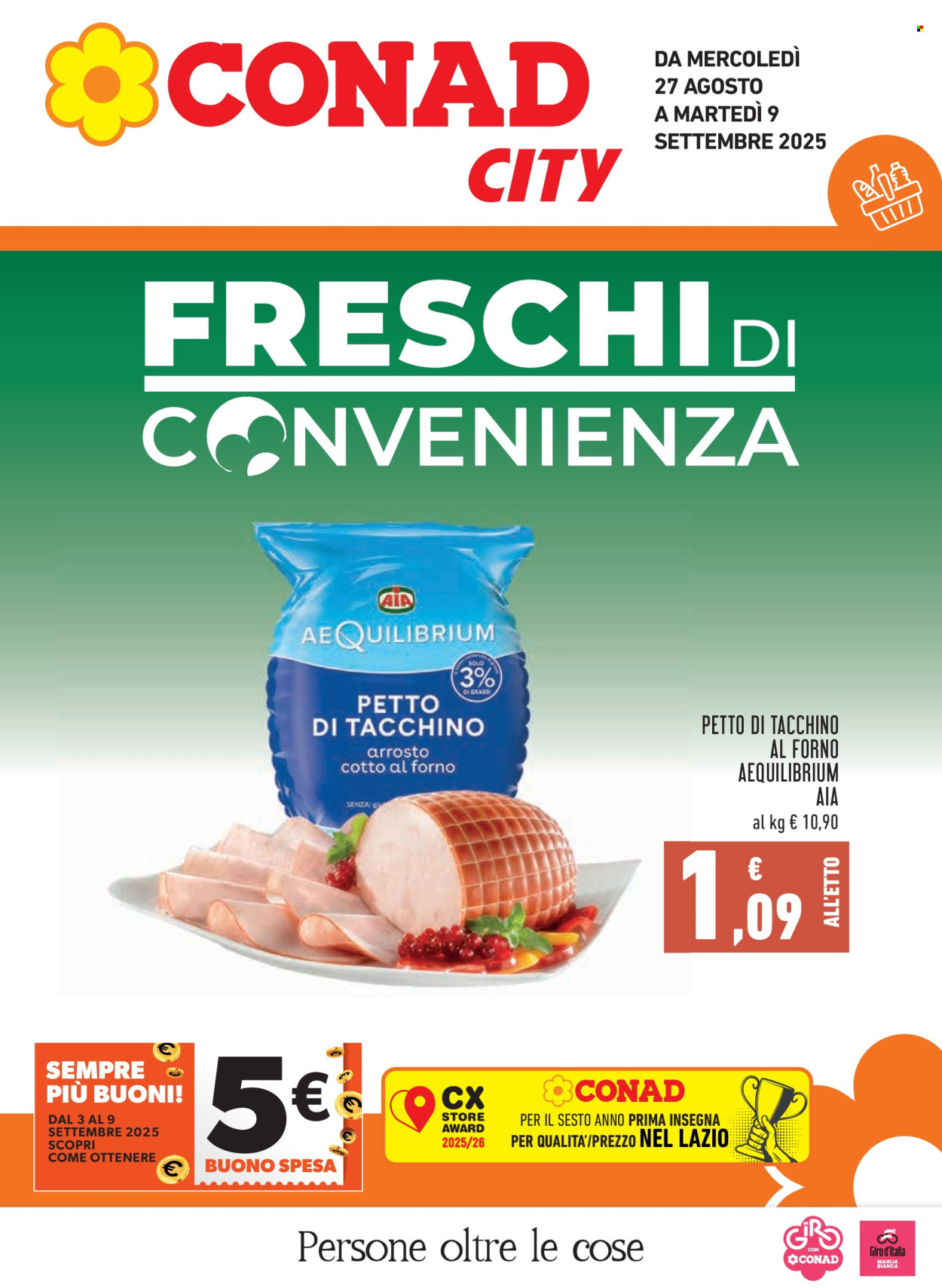 Volantino Conad - 27/8/2025 - 9/9/2025. Pagina 1