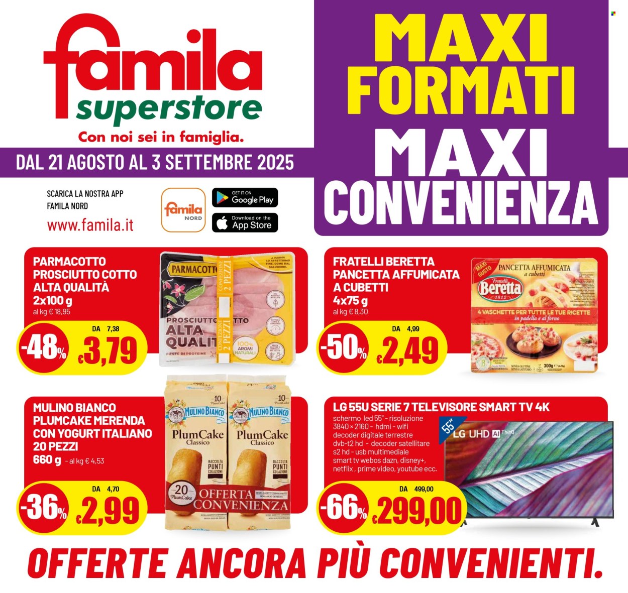 Volantino Famila - 21/8/2025 - 3/9/2025. Pagina 1