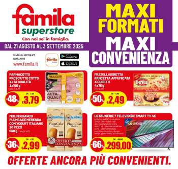 Volantino Famila - 21/8/2025 - 3/9/2025.