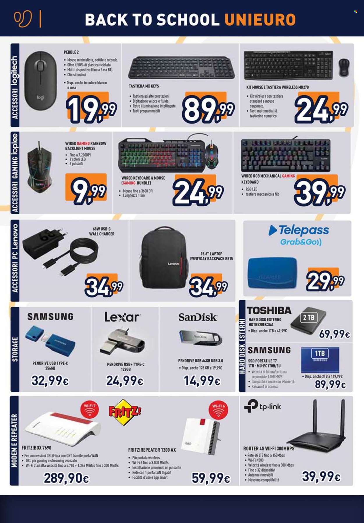 Volantino Unieuro - 22/8/2025 - 4/9/2025. Pagina 8