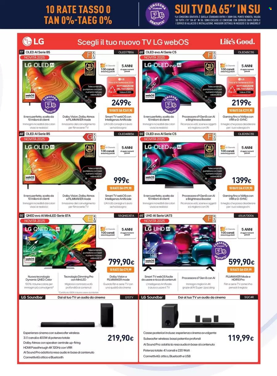 Volantino Unieuro - 22/8/2025 - 4/9/2025. Pagina 3