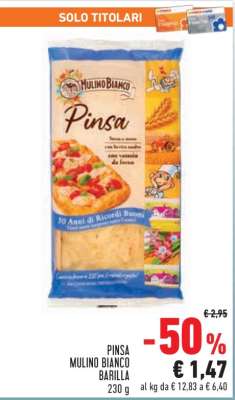 Pinsa Mulino Bianco Barilla