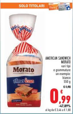 American Sandwich Morato