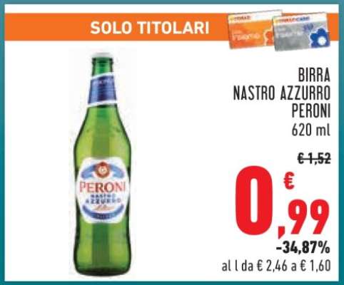 Birra Nastro Azzurro Peroni