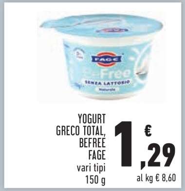 Yogurt Greco Total, Befree Fage