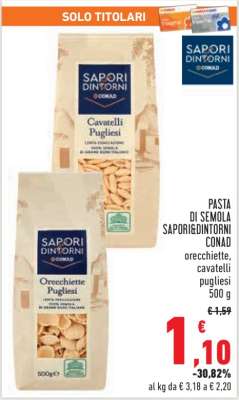 Pasta di Semola Sapori&Dintorni Conad