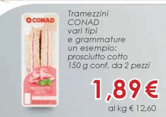 TRAMEZZINI CONAD