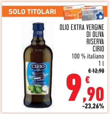 OLIO EXTRA VERGINE DI OLIVA RISERVA CIRIO