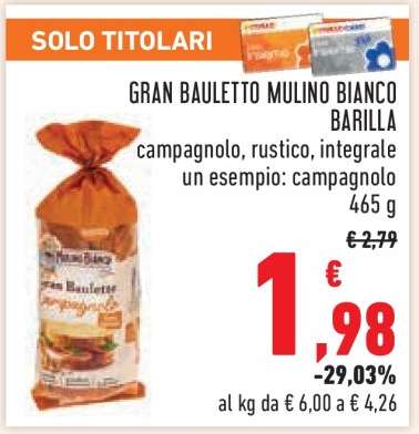 GRAN BAULETTO MULINO BIANCO BARILLA