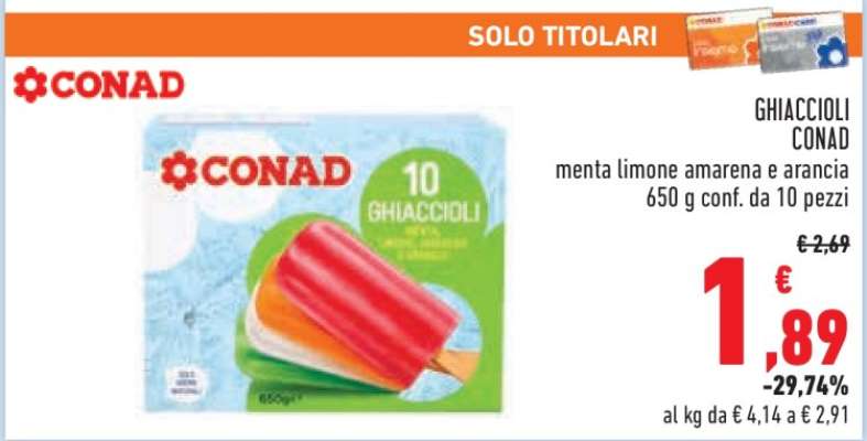 GHIACCIOLI CONAD