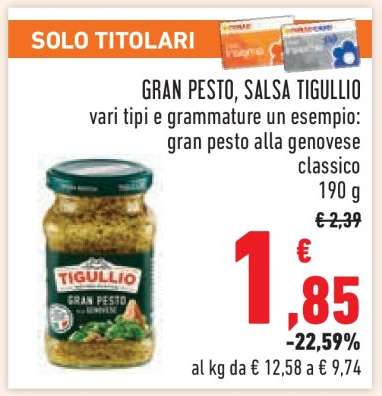 Gran Pesto, Salsa Tigullio
