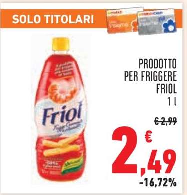 PRODOTTO PER FRIGGERE FRIOL