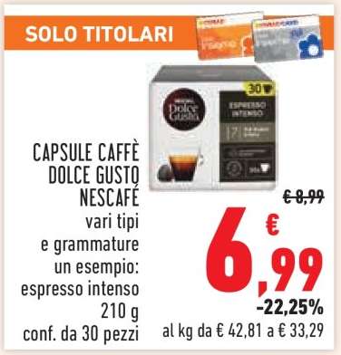 CAPSULE CAFFÈ DOLCE GUSTO NESCAFÉ