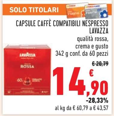 Capsule Caffè Compatibili Nespresso Lavazza