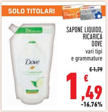 SAPONE LIQUIDO, RICARICA DOVE