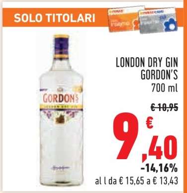 LONDON DRY GIN GORDON'S