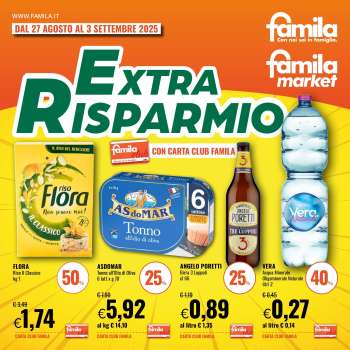 Volantino Famila - 27/8/2025 - 3/9/2025.