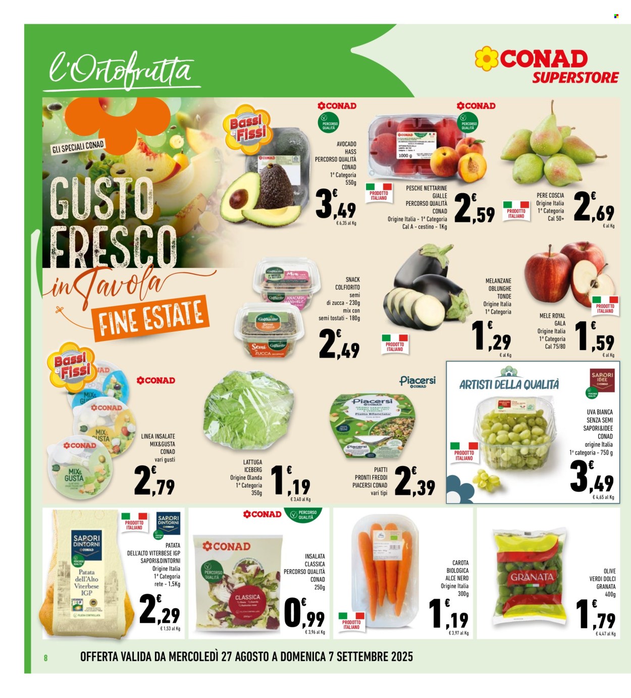 Volantino Conad Superstore - 27/8/2025 - 7/9/2025. Pagina 8