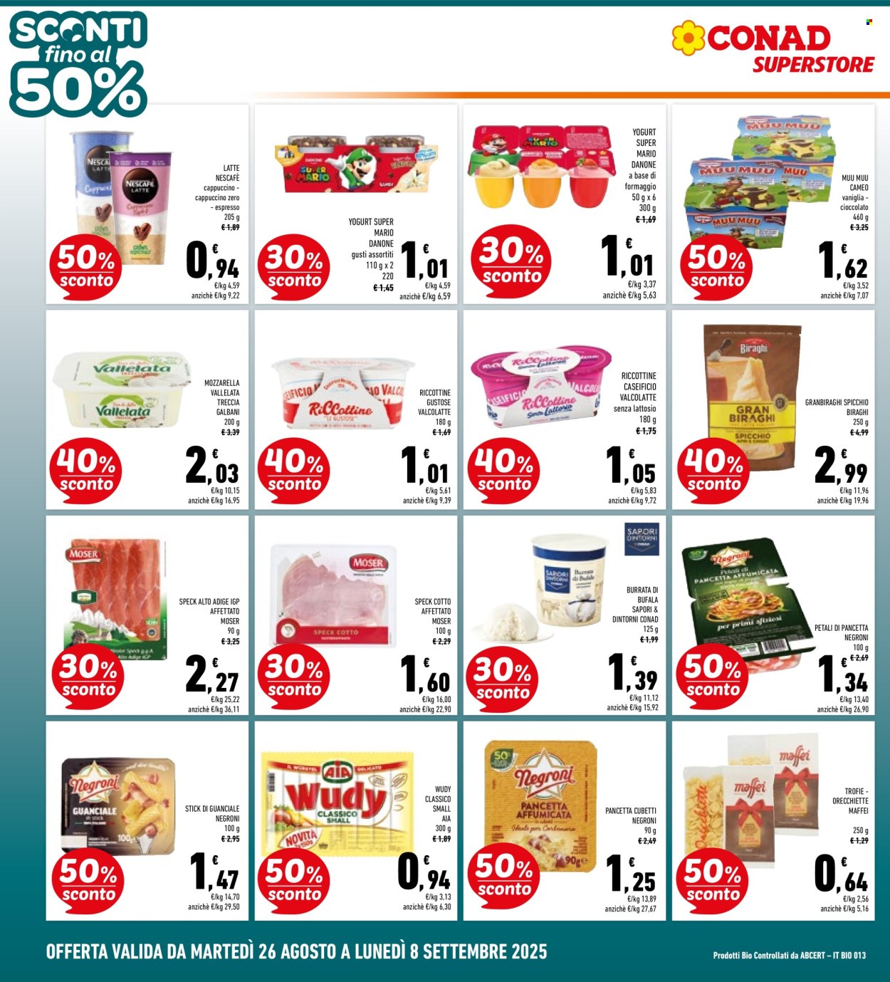 Volantino Conad Superstore - 26/8/2025 - 8/9/2025. Pagina 2