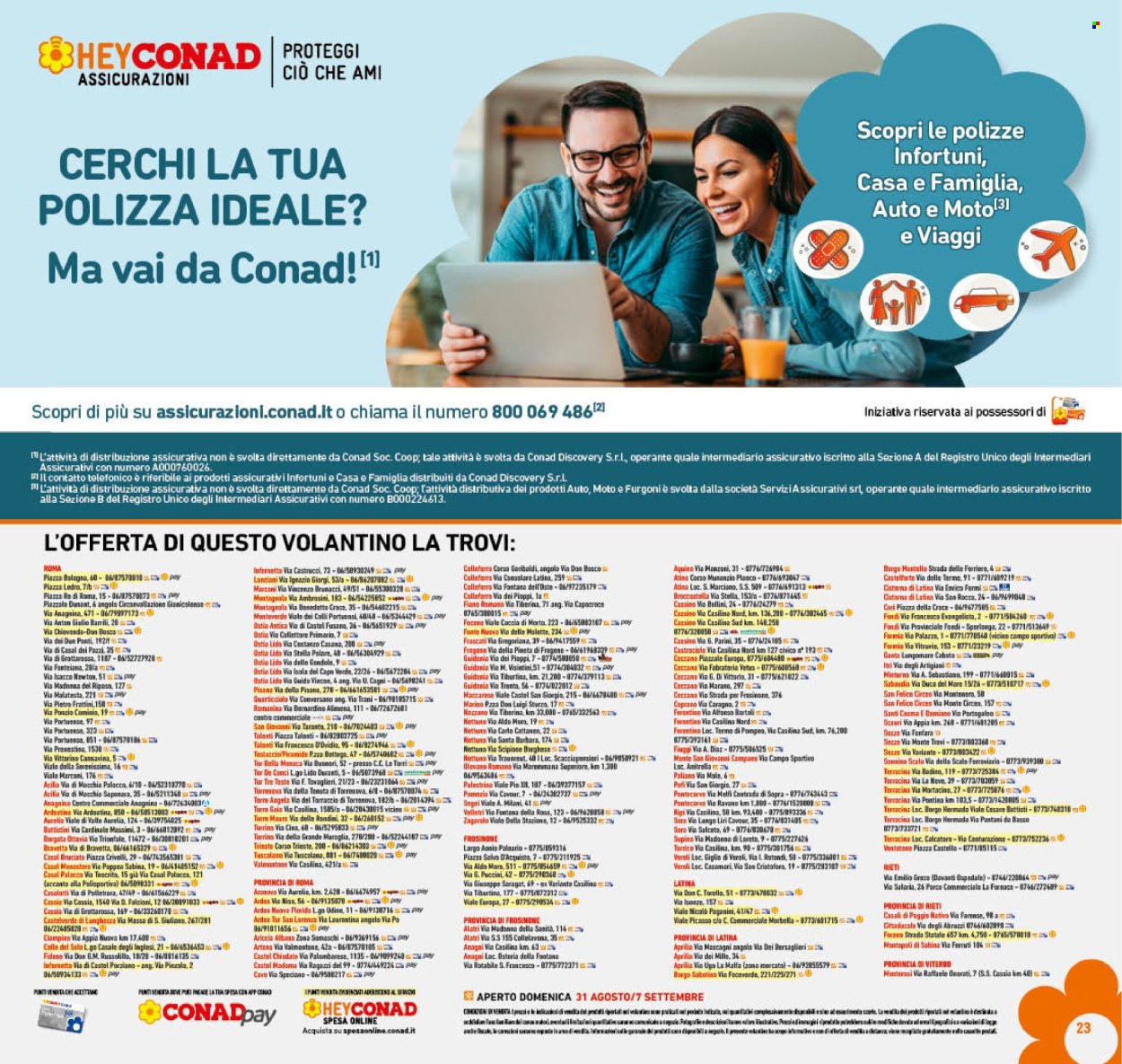 Volantino Conad - 27/8/2025 - 7/9/2025. Pagina 23