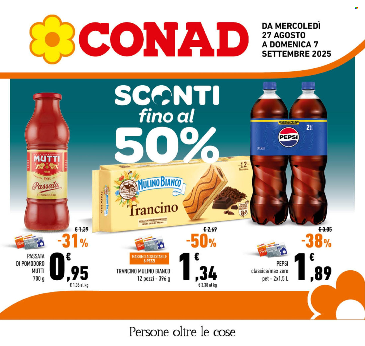 Volantino Conad - 27/8/2025 - 7/9/2025. Pagina 1
