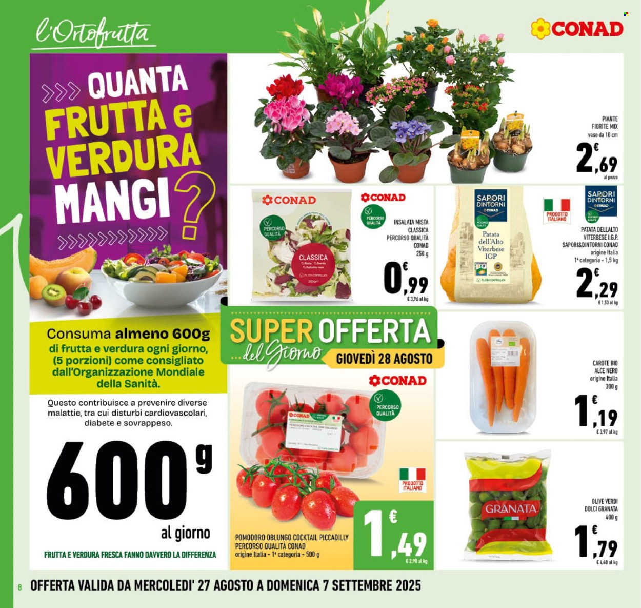 Volantino Conad - 27/8/2025 - 7/9/2025. Pagina 8