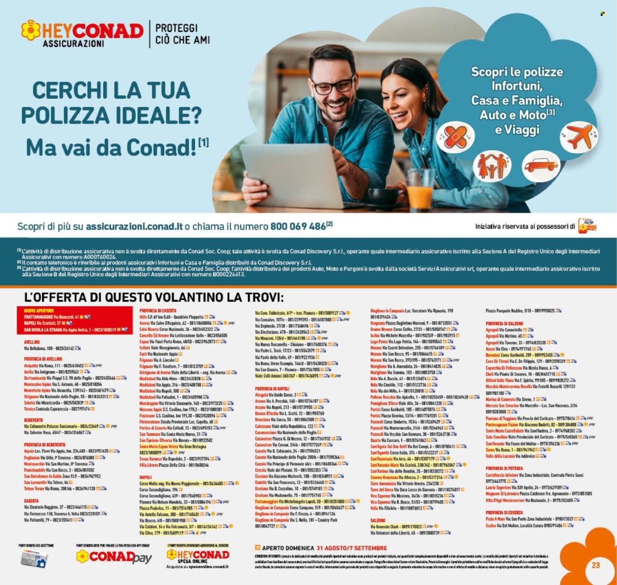 Volantino Conad - 27/8/2025 - 7/9/2025. Pagina 23