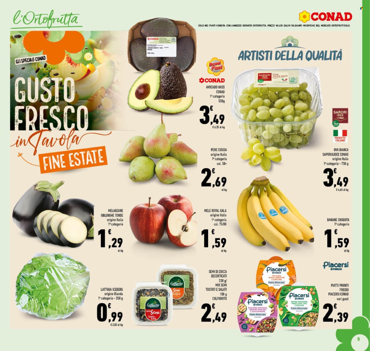 Volantino Conad - 27/8/2025 - 7/9/2025. Pagina 9