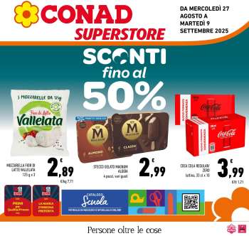 Volantino Conad Superstore - 27/8/2025 - 9/9/2025.