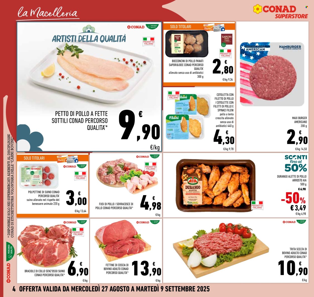 Volantino Conad Superstore - 27/8/2025 - 9/9/2025. Pagina 4