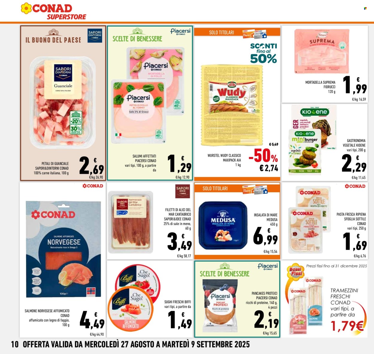 Volantino Conad Superstore - 27/8/2025 - 9/9/2025. Pagina 10