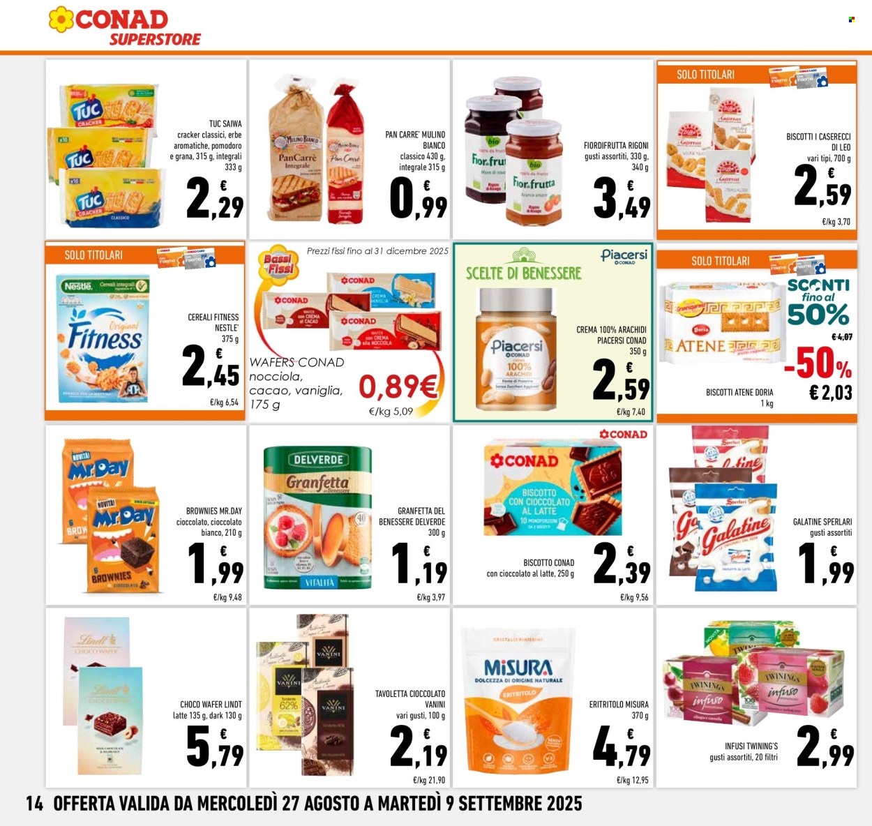 Volantino Conad Superstore - 27/8/2025 - 9/9/2025. Pagina 14