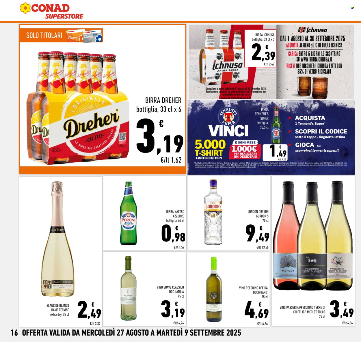 Volantino Conad Superstore - 27/8/2025 - 9/9/2025. Pagina 16