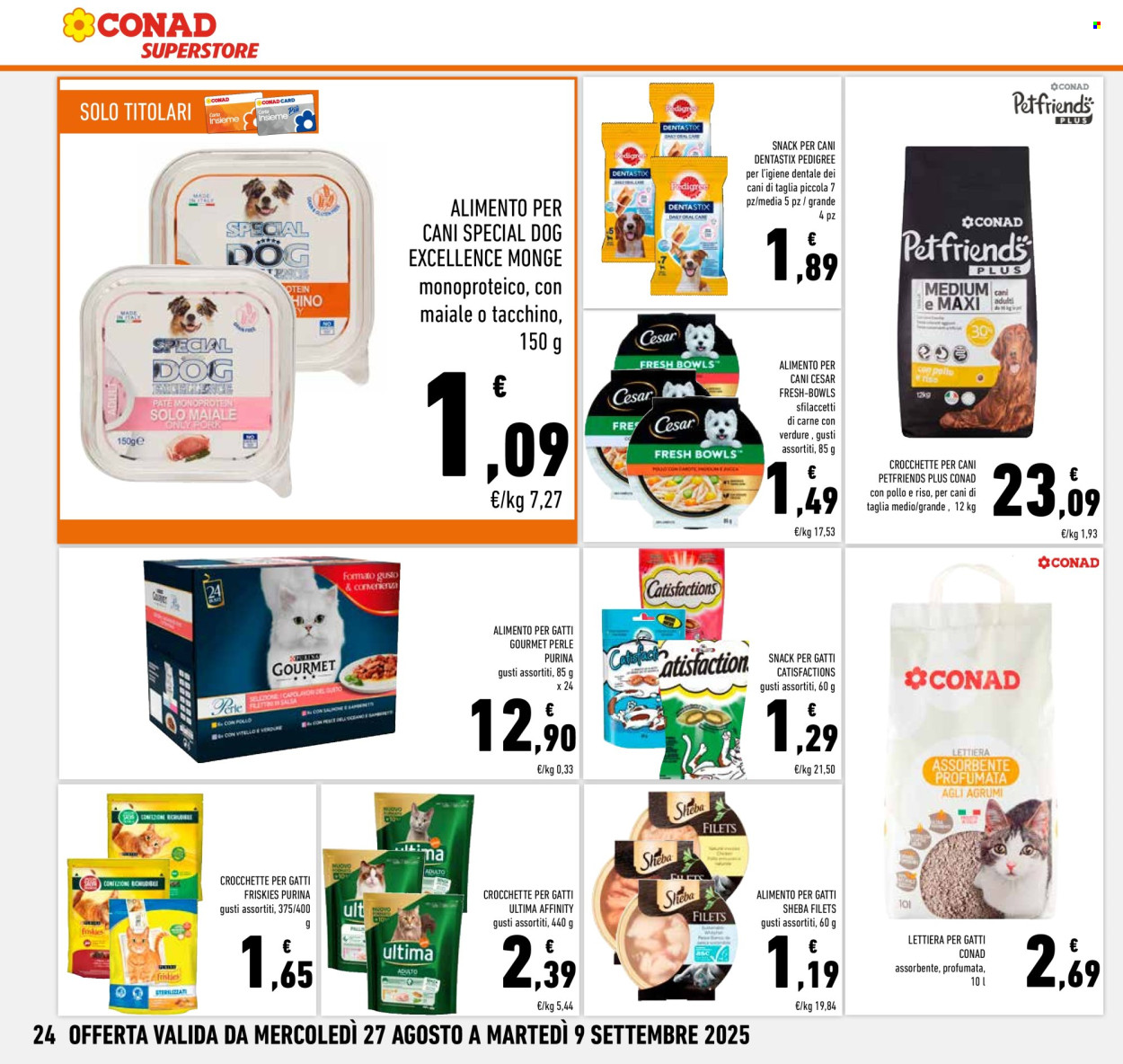 Volantino Conad Superstore - 27/8/2025 - 9/9/2025. Pagina 24