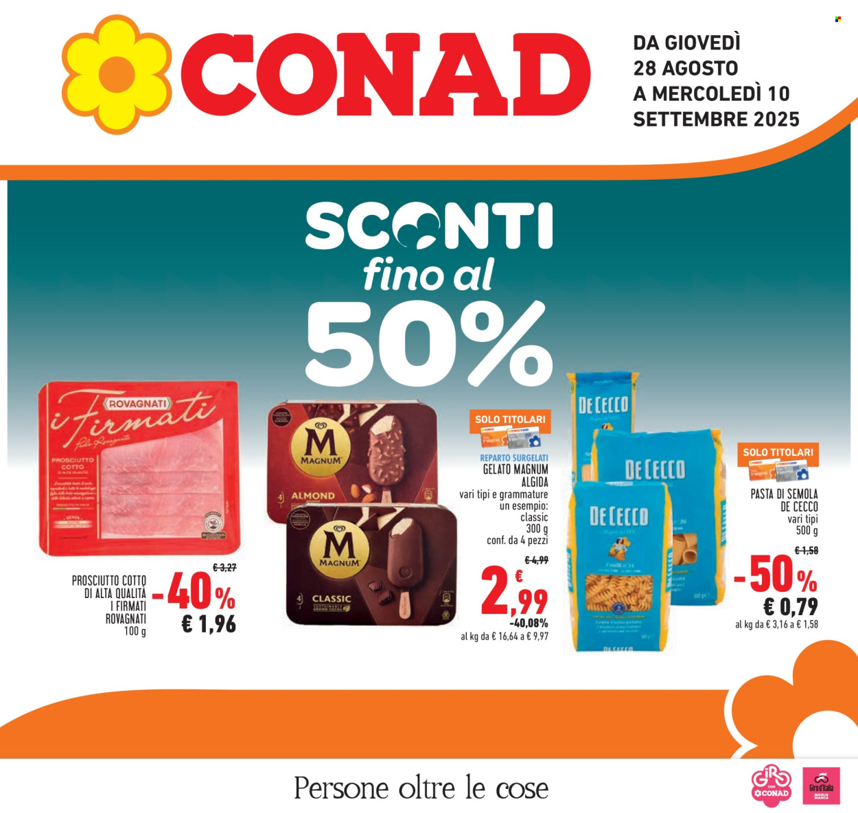 Volantino Conad - 28/8/2025 - 10/9/2025. Pagina 1