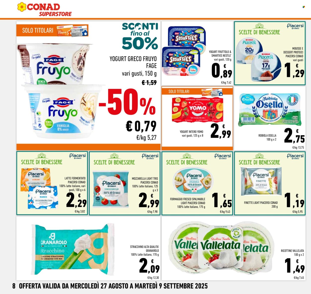Volantino Conad Superstore - 27/8/2025 - 9/9/2025. Pagina 8