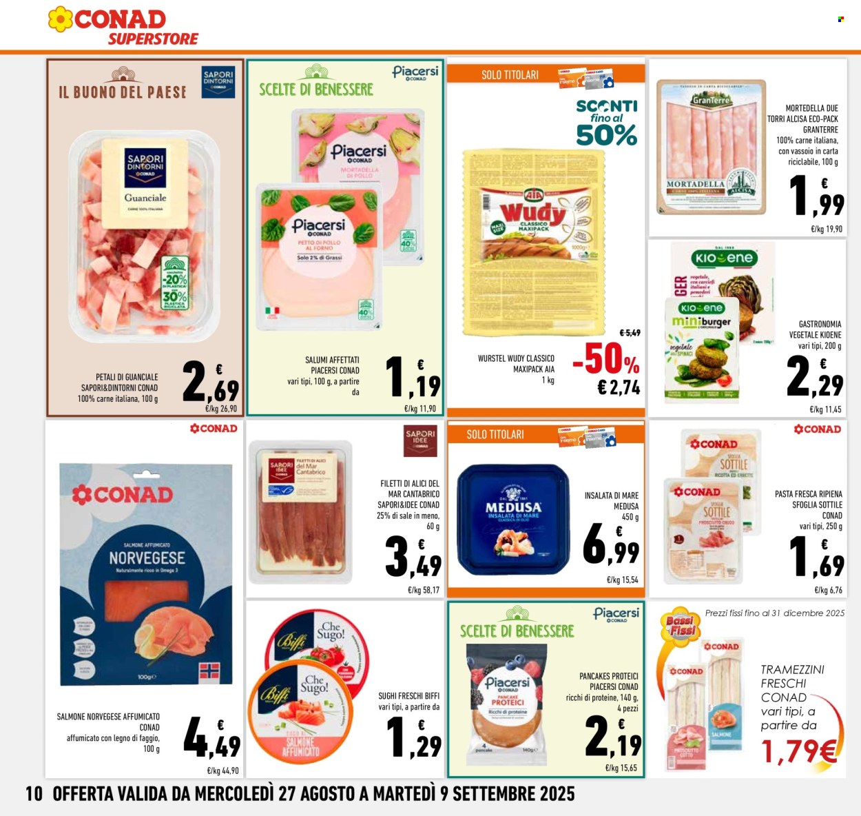 Volantino Conad Superstore - 27/8/2025 - 9/9/2025. Pagina 10
