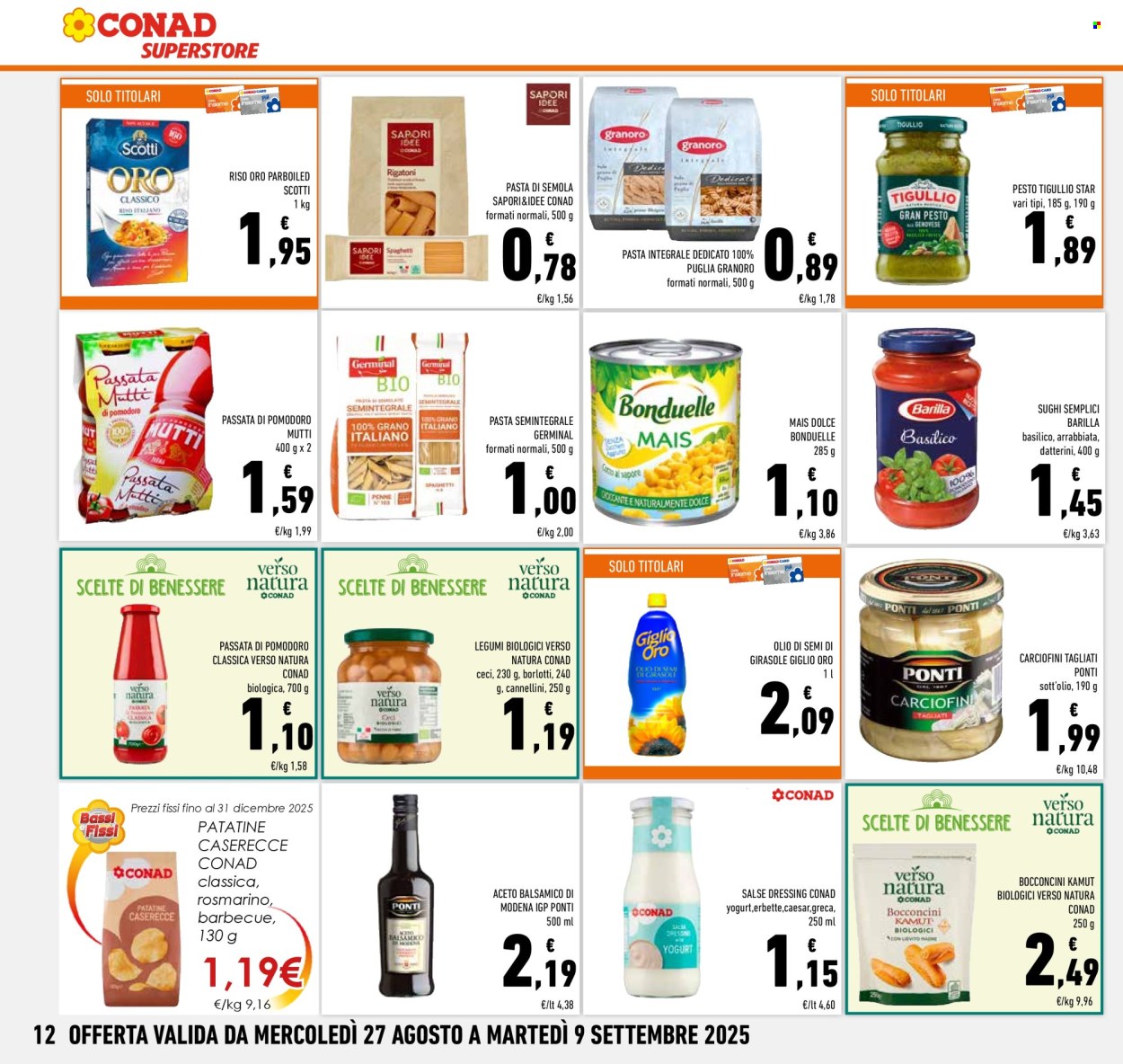 Volantino Conad Superstore - 27/8/2025 - 9/9/2025. Pagina 12