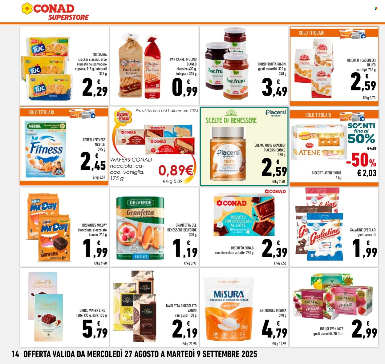 Volantino Conad Superstore - 27/8/2025 - 9/9/2025. Pagina 14