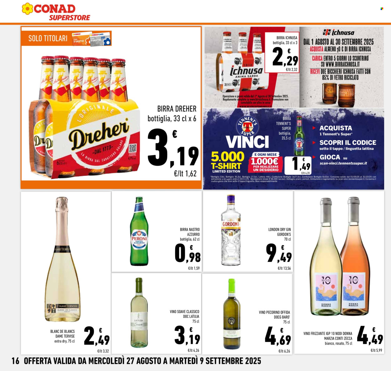 Volantino Conad Superstore - 27/8/2025 - 9/9/2025. Pagina 16