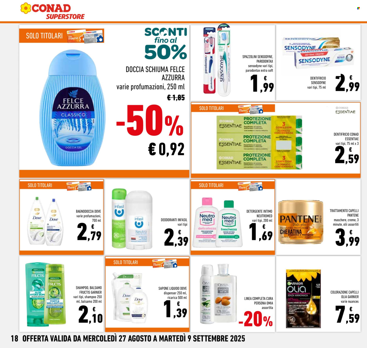 Volantino Conad Superstore - 27/8/2025 - 9/9/2025. Pagina 18