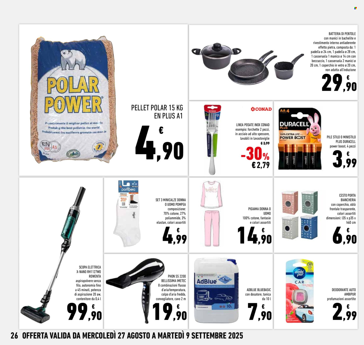 Volantino Conad Superstore - 27/8/2025 - 9/9/2025. Pagina 26