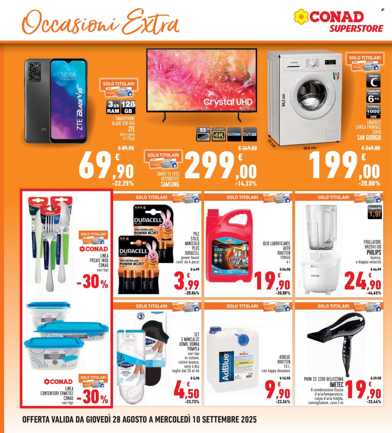 Volantino Conad - 28/8/2025 - 10/9/2025. Pagina 28