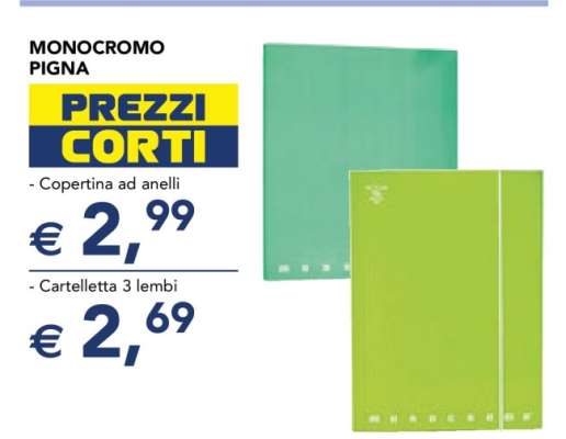MONOCROMO PIGNA - Copertina ad anelli