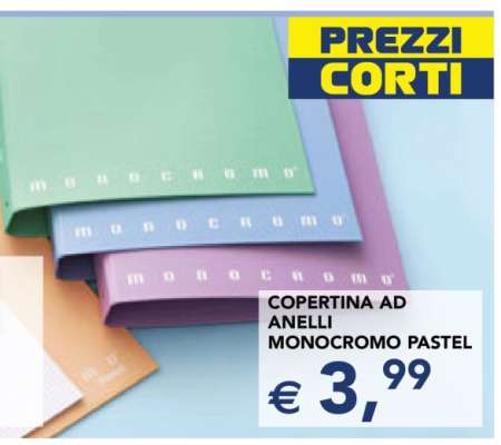 COPERTINA AD ANELLI MONOCROMO PASTEL