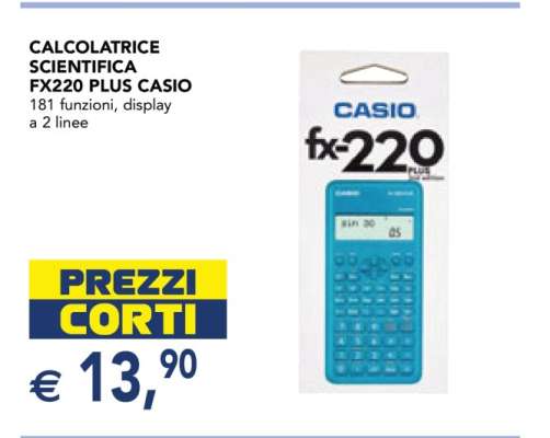 CALCOLATRICE SCIENTIFICA FX220 PLUS CASIO