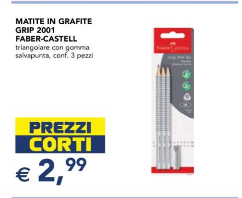MATITE IN GRAFITE GRIP 2001 FABER-CASTELL